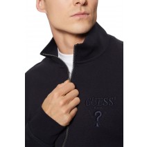 GUESS AL HIGH NECK FULLZIP SWEATSH ΖΑΚΕΤΑ ΦΟΥΤΕΡ ΑΝΔΡΙΚΗ NAVY