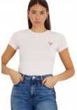 GUESS  CN MINI TRIANGLE TEE T-SHIRT ΜΠΛΟΥΖΑ ΓΥΝΑΙΚΕΙΑ PINK
