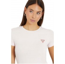 GUESS  CN MINI TRIANGLE TEE T-SHIRT ΜΠΛΟΥΖΑ ΓΥΝΑΙΚΕΙΑ PINK