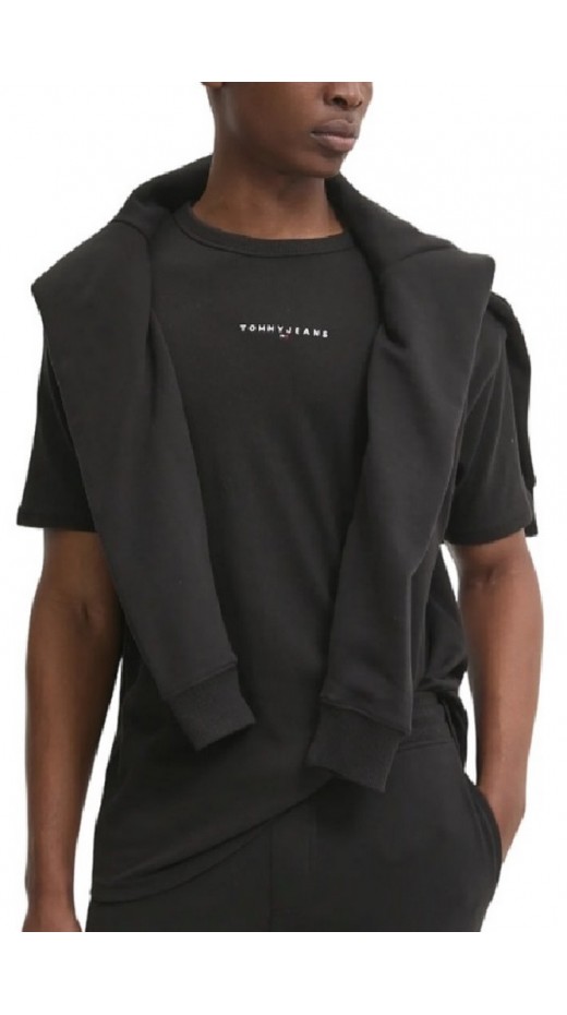 TOMMY JEANS RLX LINEAR LOGO TEE T-SHIRT ΜΠΛΟΥΖΑ ΑΝΔΡΙΚΗ BLACK