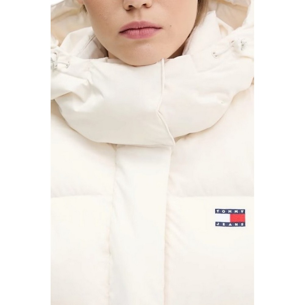 TOMMY JEANS ALASKA GRID CRP DWN JCKT EXT ΜΠΟΥΦΑΝ ΓΥΝΑΙΚΕΙΟ WHITE