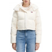 TOMMY JEANS ALASKA GRID CRP DWN JCKT EXT ΜΠΟΥΦΑΝ ΓΥΝΑΙΚΕΙΟ WHITE