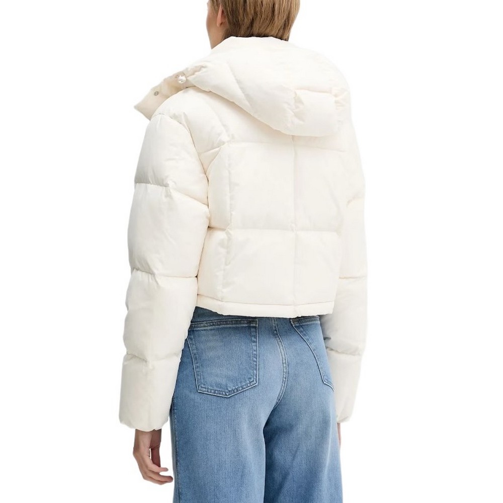 TOMMY JEANS ALASKA GRID CRP DWN JCKT EXT ΜΠΟΥΦΑΝ ΓΥΝΑΙΚΕΙΟ WHITE