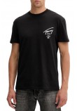 TOMMY JEANS REG SIGN CITY TEE EXT T-SHIRT ΜΠΛΟΥΖΑ ΑΝΔΡΙΚΗ BLACK