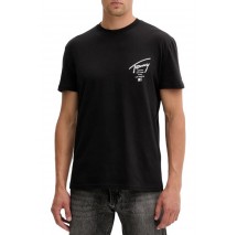 TOMMY JEANS REG SIGN CITY TEE EXT T-SHIRT ΜΠΛΟΥΖΑ ΑΝΔΡΙΚΗ BLACK