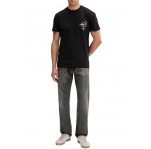 TOMMY JEANS REG SIGN CITY TEE EXT T-SHIRT ΜΠΛΟΥΖΑ ΑΝΔΡΙΚΗ BLACK
