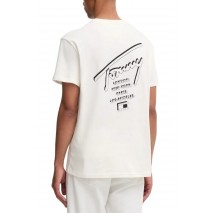 TOMMY JEANS REG SIGN CITY TEE EXT T-SHIRT ΜΠΛΟΥΖΑ ΑΝΔΡΙΚΗ OFF WHITE