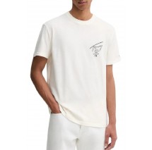 TOMMY JEANS REG SIGN CITY TEE EXT T-SHIRT ΜΠΛΟΥΖΑ ΑΝΔΡΙΚΗ OFF WHITE
