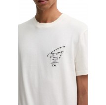TOMMY JEANS REG SIGN CITY TEE EXT T-SHIRT ΜΠΛΟΥΖΑ ΑΝΔΡΙΚΗ OFF WHITE