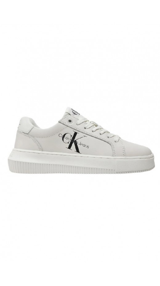 CALVIN KLEIN JEANS CHUPSOLE LACEUP MON LTH WN ΠΑΠΟΥΤΣΙ ΓΥΝΑΙΚΕΙΟ BRIGHT WHITE