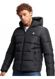 ΜΠΟΥΦΑΝ HOODED SPORTS PUFFER ΑΝΔΡΙΚΟ SUPERDRY BLACK