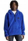 CALVIN KLEIN JEANS SHERPA HALF ZIP HOODIE ΜΠΛΟΥΖΑ ΑΝΔΡΙΚΗ BLUE