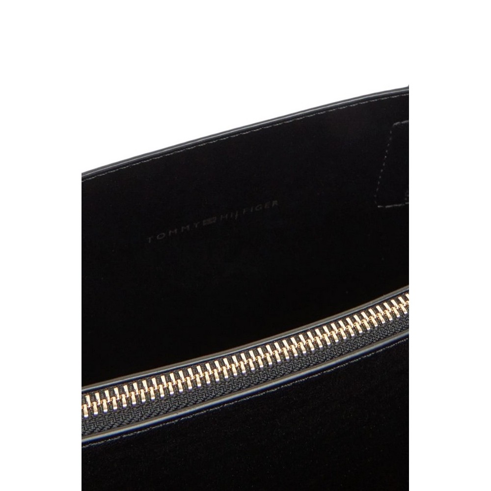 TOMMY HILFIGER DISTINCT SATCHEL ΤΣΑΝΤΑ ΓΥΝΑΙΚΕΙΑ BLACK