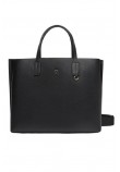 TOMMY HILFIGER DISTINCT SATCHEL ΤΣΑΝΤΑ ΓΥΝΑΙΚΕΙΑ BLACK
