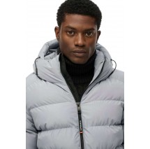 SUPERDRY D1 SDSW HOODED SPORTS PUFFER JACKET ΜΠΟΥΦΑΝ ΑΝΔΡΙΚΟ WASHED DENIM