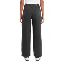 GUESS JEANS BARREL ΠΑΝΤΕΛΟΝΙ ΓΥΝΑΙΚΕΙΟ BLACK DENIM