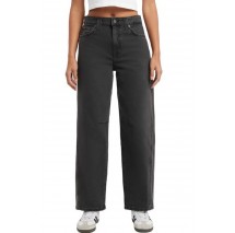 GUESS JEANS BARREL ΠΑΝΤΕΛΟΝΙ ΓΥΝΑΙΚΕΙΟ BLACK DENIM