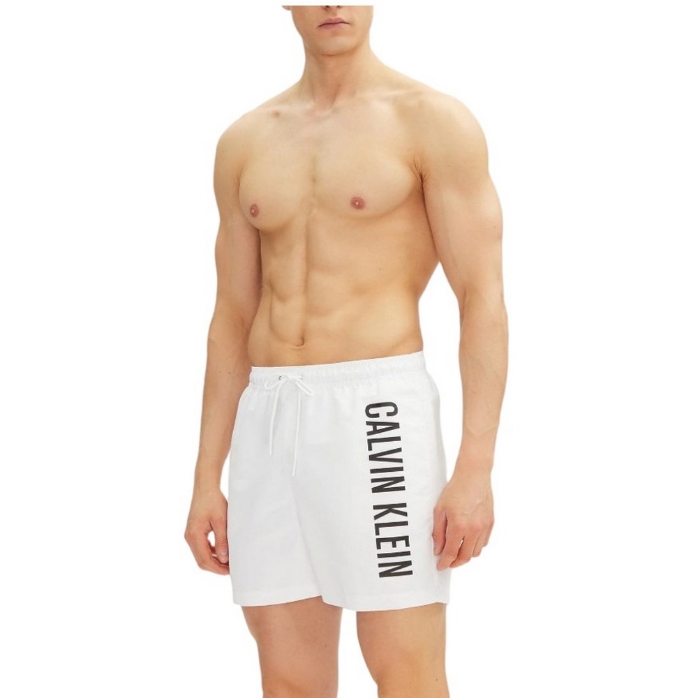 CALVIN KLEIN JEANS MEDIUM DRAWSTRING ΜΑΓΙΟ ΑΝΔΡΙΚΟ WHITE