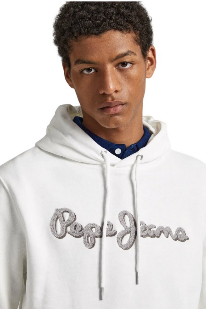 PEPE JEANS E2 DROP 2B RYAN HOODIE ΦΟΥΤΕΡ ΜΠΛΟΥΖΑ ΑΝΔΡΙΚ WHITE