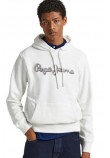 PEPE JEANS LONDON RYAN HOODIE ΦΟΥΤΕΡ ΜΠΛΟΥΖΑ ΑΝΔΡΙΚΗ WHITE