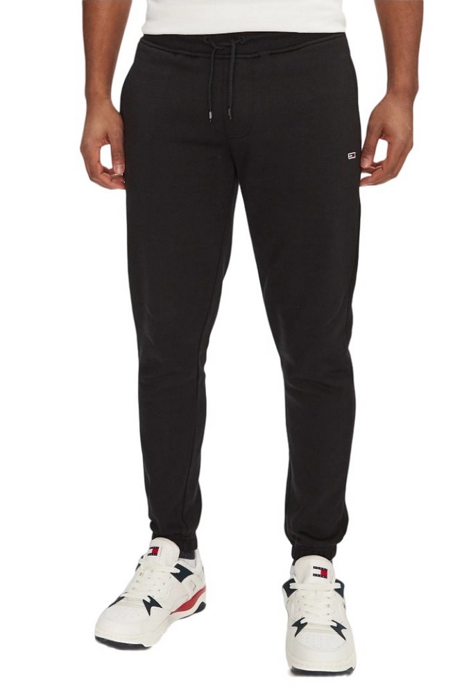TOMMY JEANS SLIM S FLAG SWEATPANT ΠΑΝΤΕΛΟΝΙ ΦΟΡΜΑ ΑΝΔΡΙΚΟ BLACK