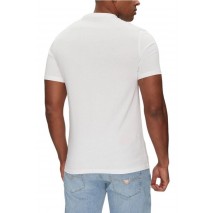 GUESS LOGO TEE T-SHIRT ΜΠΛΟΥΖΑ ΑΝΔΡΙΚΗ WHITE
