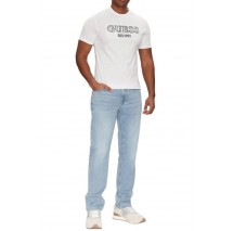 GUESS LOGO TEE T-SHIRT ΜΠΛΟΥΖΑ ΑΝΔΡΙΚΗ WHITE