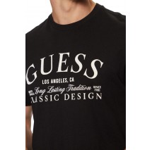 GUESS CLASSIC DESIGN TEE T-SHIRT ΜΠΛΟΥΖΑ ΑΝΔΡΙΚΗ BLACK