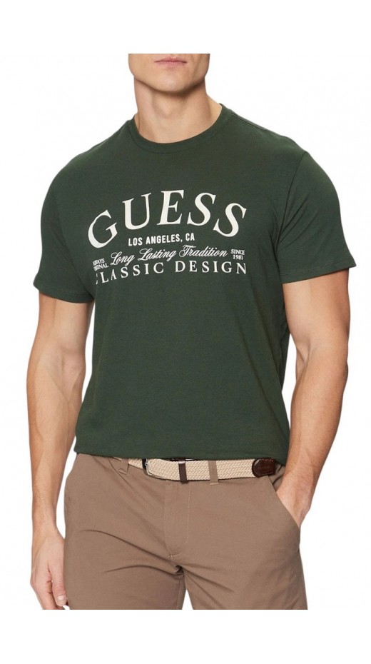 GUESS CLASSIC DESIGN TEE T-SHIRT ΜΠΛΟΥΖΑ ΑΝΔΡΙΚΗ GREEN