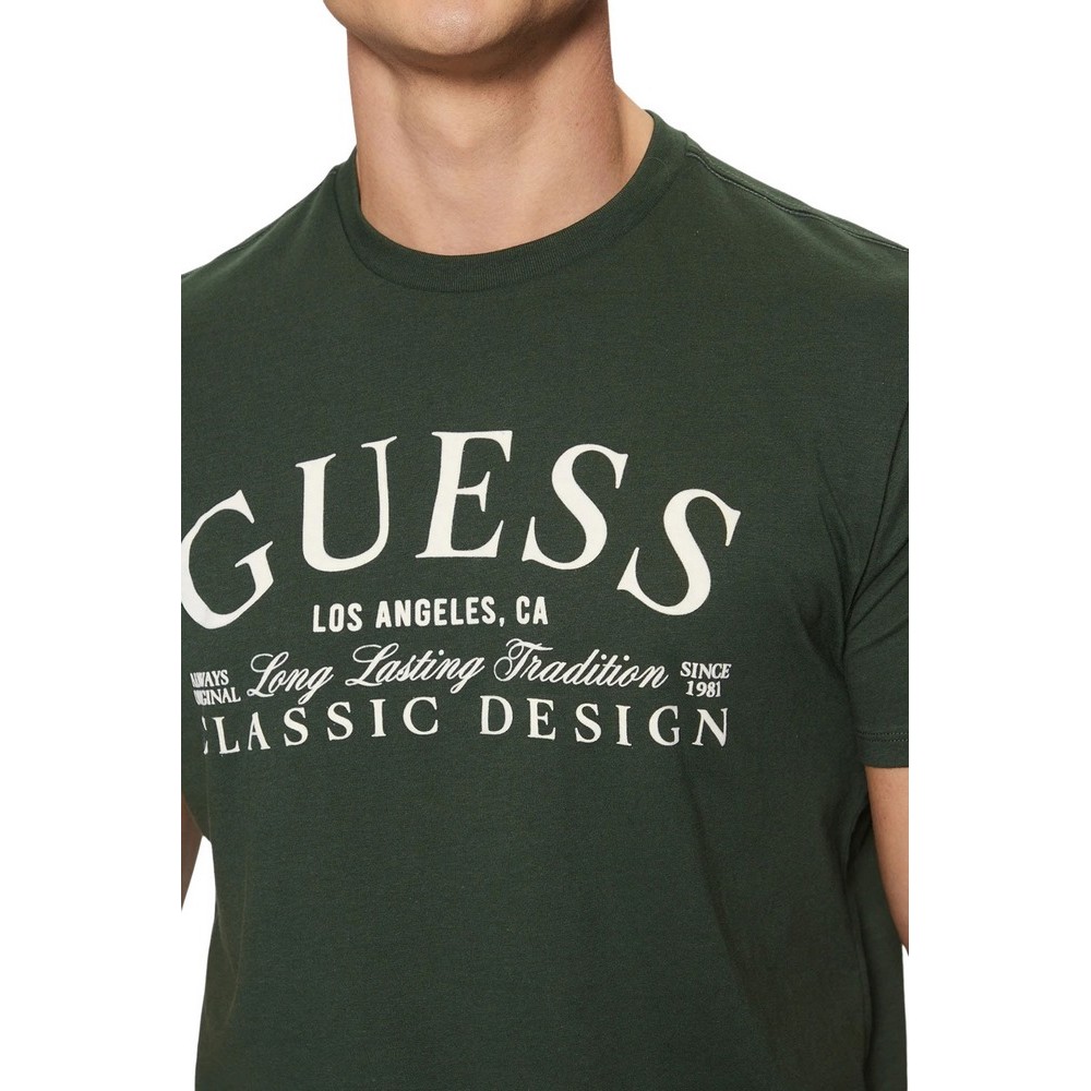 GUESS CLASSIC DESIGN TEE T-SHIRT ΜΠΛΟΥΖΑ ΑΝΔΡΙΚΗ GREEN