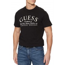 GUESS CLASSIC DESIGN TEE T-SHIRT ΜΠΛΟΥΖΑ ΑΝΔΡΙΚΗ BLACK
