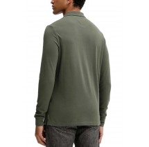 TOMMY JEANS SLIM PLACKET POLO LS EXT ΜΠΛΟΥΖΑ ΑΝΔΡΙΚΗ GREEN