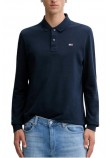 TOMMY JEANS SLIM PLACKET POLO LS EXT ΜΠΛΟΥΖΑ ΑΝΔΡΙΚΗ NAVY
