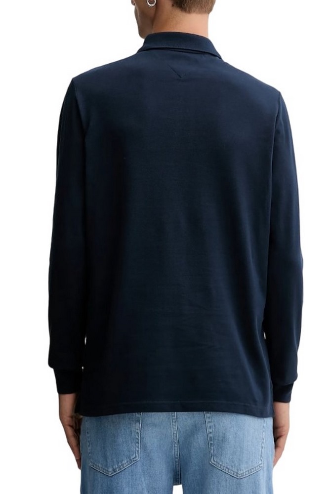 TOMMY JEANS SLIM PLACKET POLO LS EXT ΜΠΛΟΥΖΑ ΑΝΔΡΙΚΗ NAVY