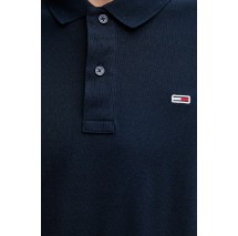 TOMMY JEANS SLIM PLACKET POLO LS EXT ΜΠΛΟΥΖΑ ΑΝΔΡΙΚΗ NAVY