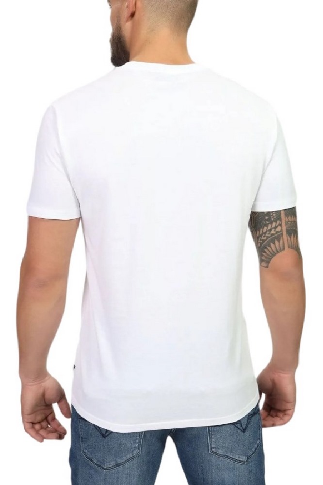 GUESS CITY LOGO T-SHIRT ΜΠΛΟΥΖΑ ΑΝΔΡΙΚΗ WHITE