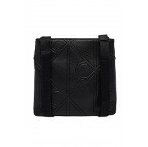 CALVIN KLEIN EMBLEM EMBOSS SLIM FLATPACK ΤΣΑΝΤΑ ΑΝΔΡΙΚΗ BLACK