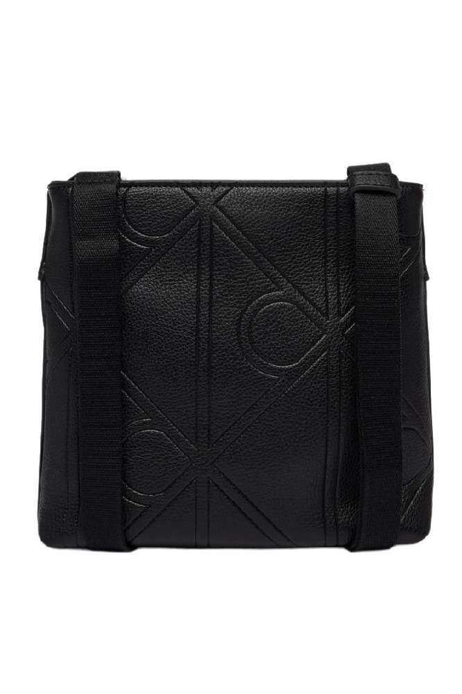 CALVIN KLEIN EMBLEM EMBOSS SLIM FLATPACK ΤΣΑΝΤΑ ΑΝΔΡΙΚΗ BLACK