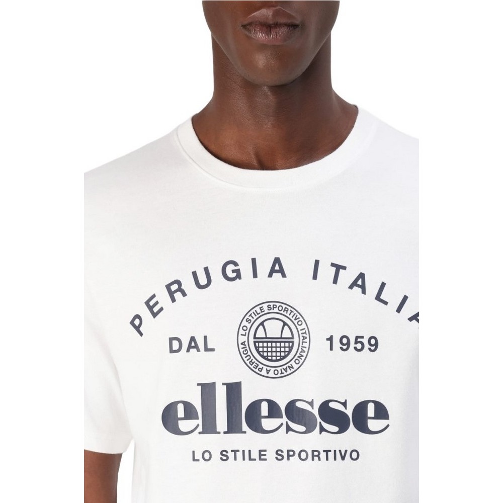 ELLESSE HERITAGE PEPITO TEE T-SHIRT ΜΠΛΟΥΖΑ ΑΝΔΡΙΚΗ WHITE