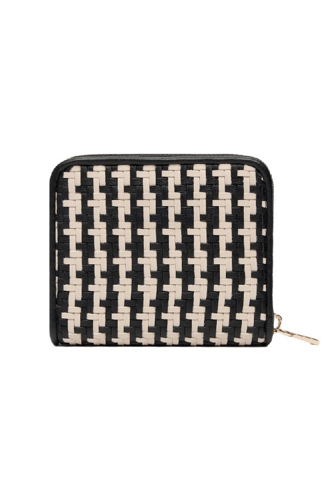 GUESS MIREMA SLG SMALL ZIP AROUND ΠΟΡΤΟΦΟΛΙ ΓΥΝΑΙΚΕΙΟ BLACK/WHITE