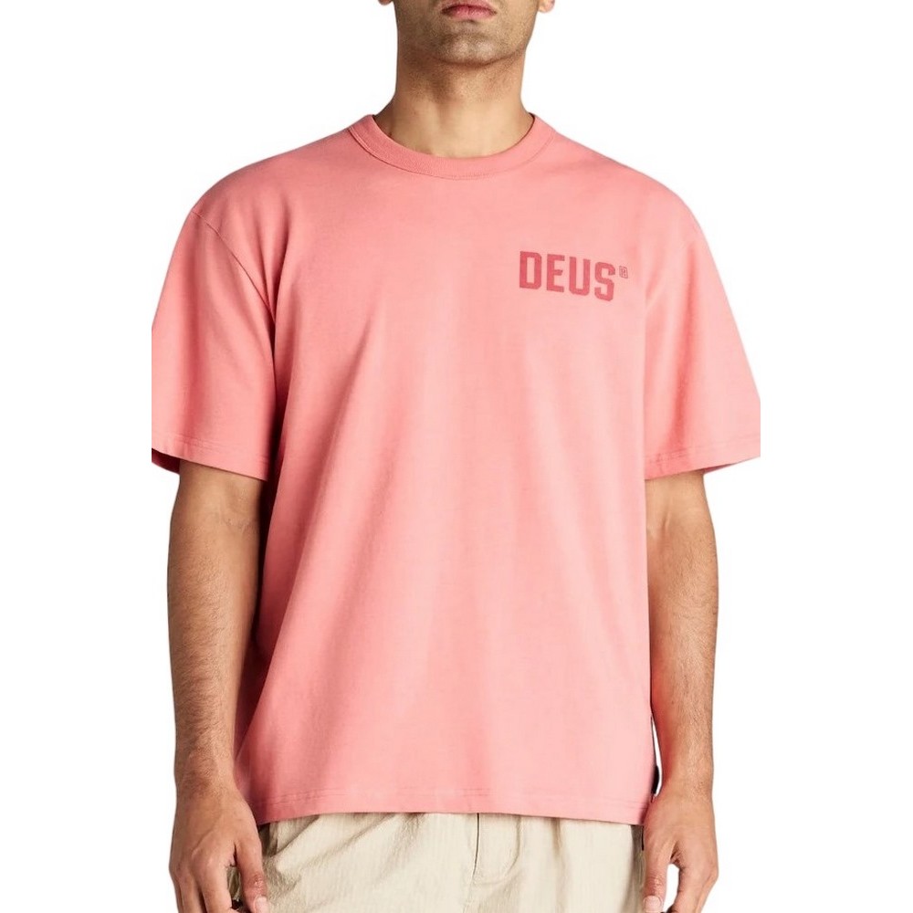 DEUS HEMLOCK TEE DMP251983A T-SHIRT ΜΠΛΟΥΖΑ ΑΝΔΡΙΚΗ PEACH