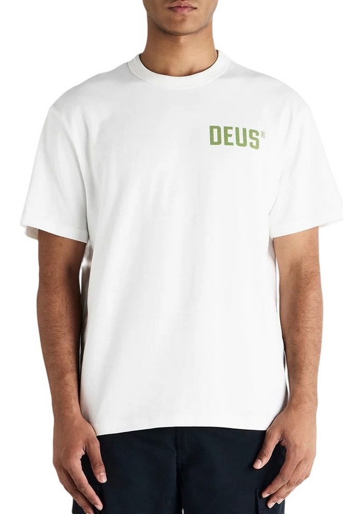 DEUS HEMLOCK TEE DMP251983A T-SHIRT ΜΠΛΟΥΖΑ ΑΝΔΡΙΚΗ WHITE