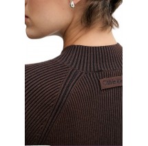 CALVIN KLEIN TECH KNIT MINI DRESS ΦΟΡΕΜΑ ΓΥΝΑΙΚΕΙΟ BROWN