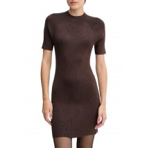 CALVIN KLEIN TECH KNIT MINI DRESS ΦΟΡΕΜΑ ΓΥΝΑΙΚΕΙΟ BROWN