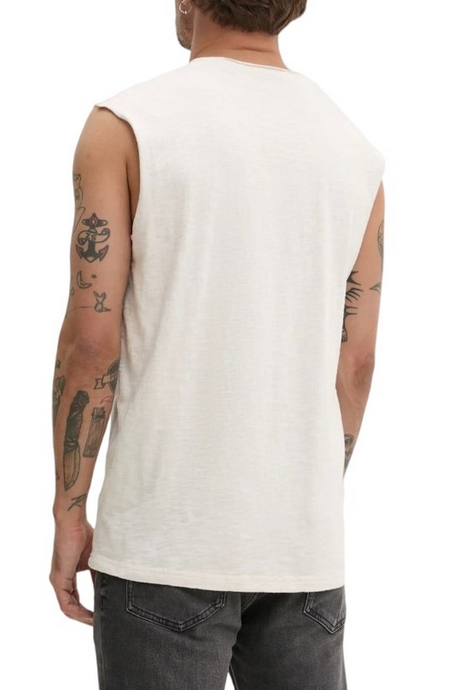 SUPERDRY D3 OVIN RAW EDGE SLUB TANK ΑΜΑΝΙΚΗ ΜΠΛΟΥΖΑ ΑΝΔΡΙΚΗ BEIGE