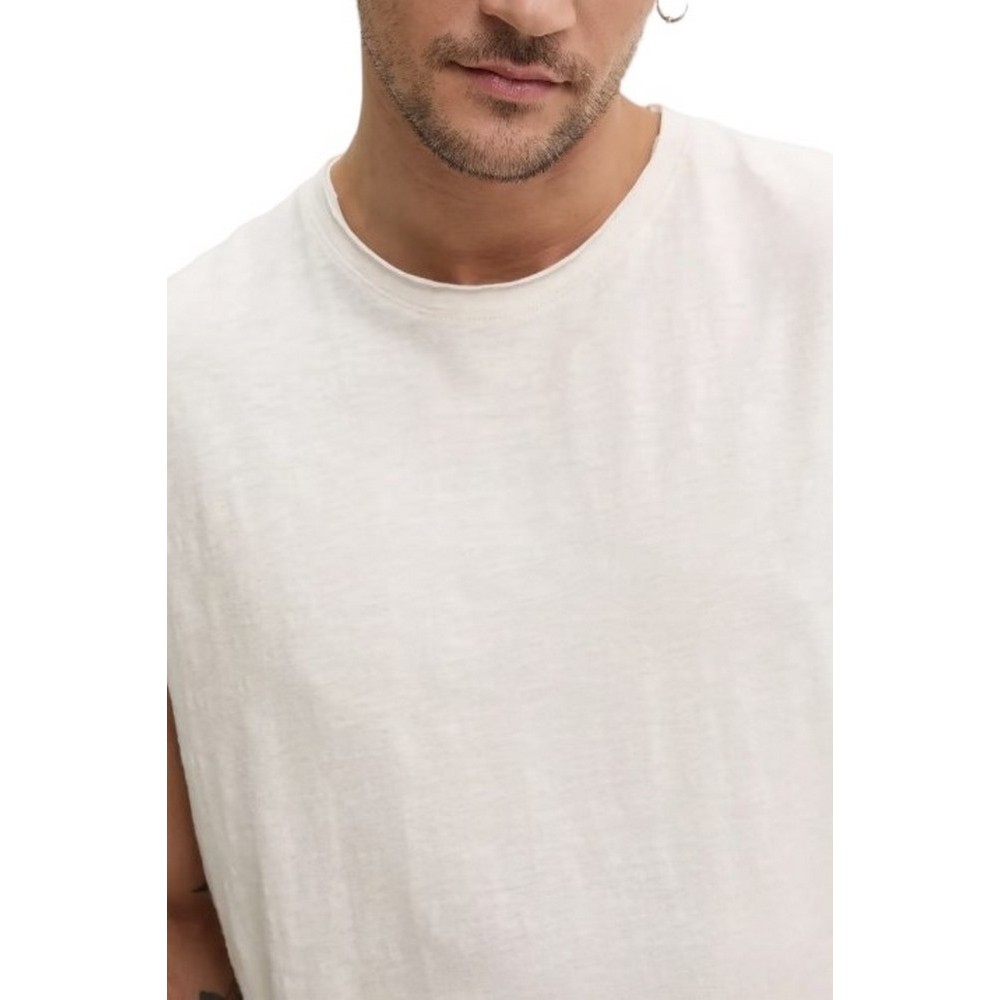 SUPERDRY D3 OVIN RAW EDGE SLUB TANK ΑΜΑΝΙΚΗ ΜΠΛΟΥΖΑ ΑΝΔΡΙΚΗ BEIGE
