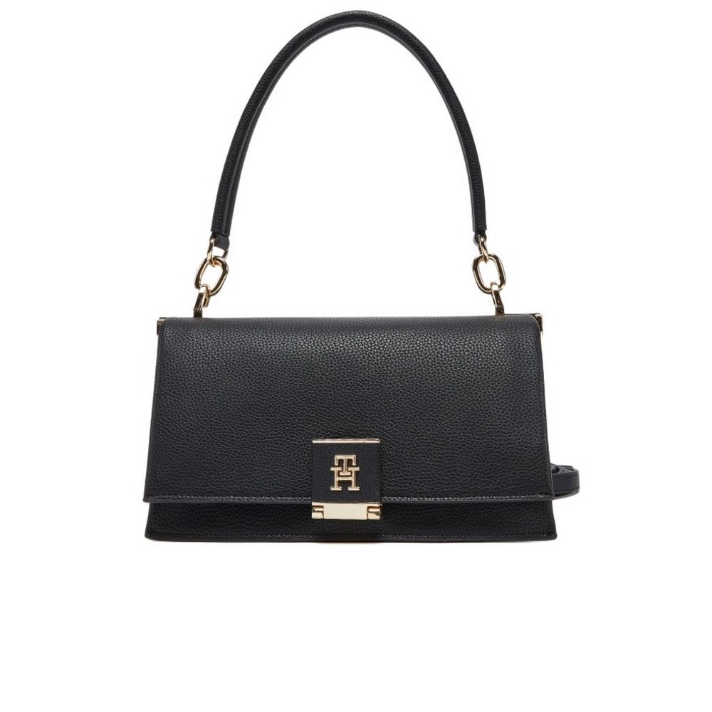 TOMMY HILFIGER HER MED CROSSOVER ΤΣΑΝΤΑ ΓΥΝΑΙΚΕΙΑ BLACK
