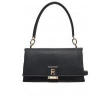 TOMMY HILFIGER HER MED CROSSOVER ΤΣΑΝΤΑ ΓΥΝΑΙΚΕΙΑ BLACK