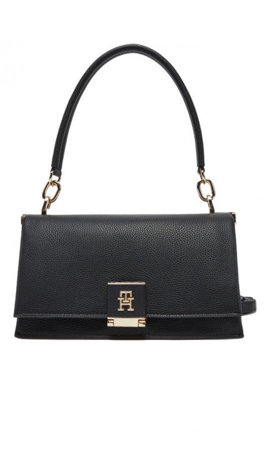 TOMMY HILFIGER HER MED CROSSOVER ΤΣΑΝΤΑ ΓΥΝΑΙΚΕΙΑ BLACK