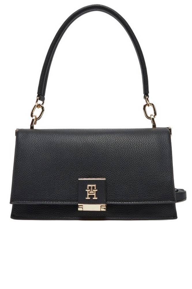 TOMMY HILFIGER HER MED CROSSOVER ΤΣΑΝΤΑ ΓΥΝΑΙΚΕΙΑ BLACK